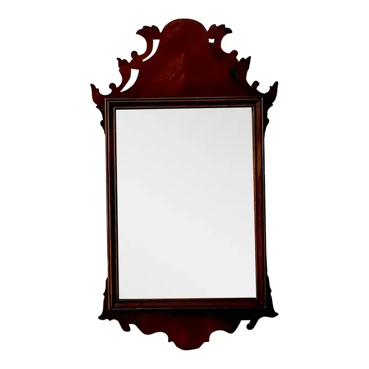 Vintage Regency Chippendale Carved Wood Mirror — additional photo 8