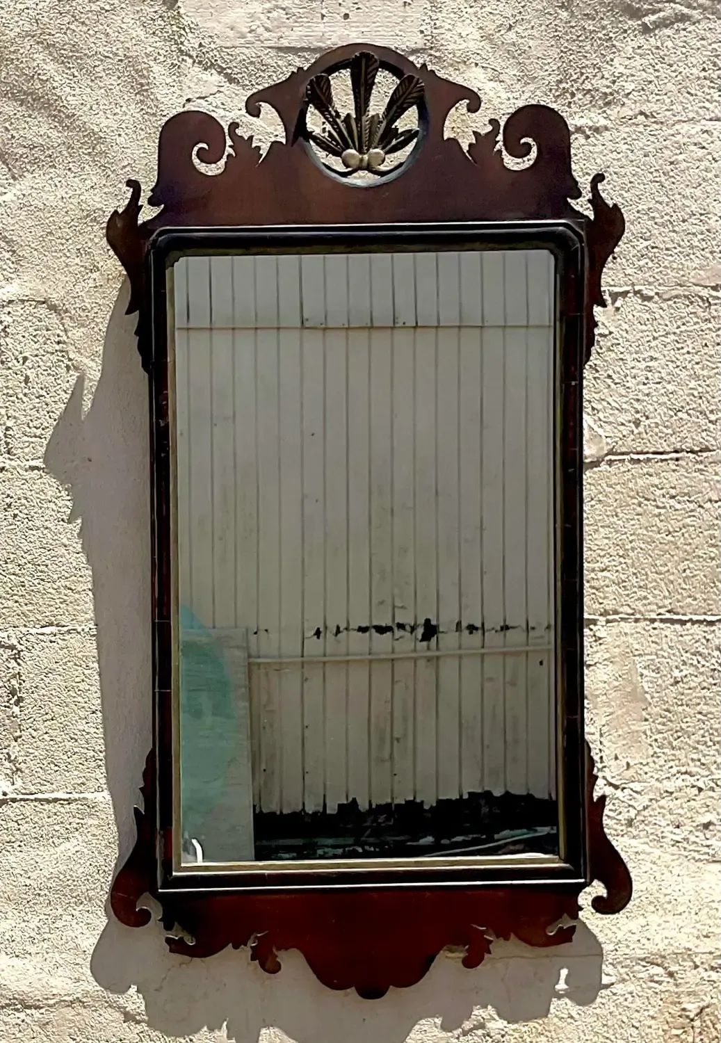 Vintage Regency Chippendale Feather Crown Lamp — additional photo 4