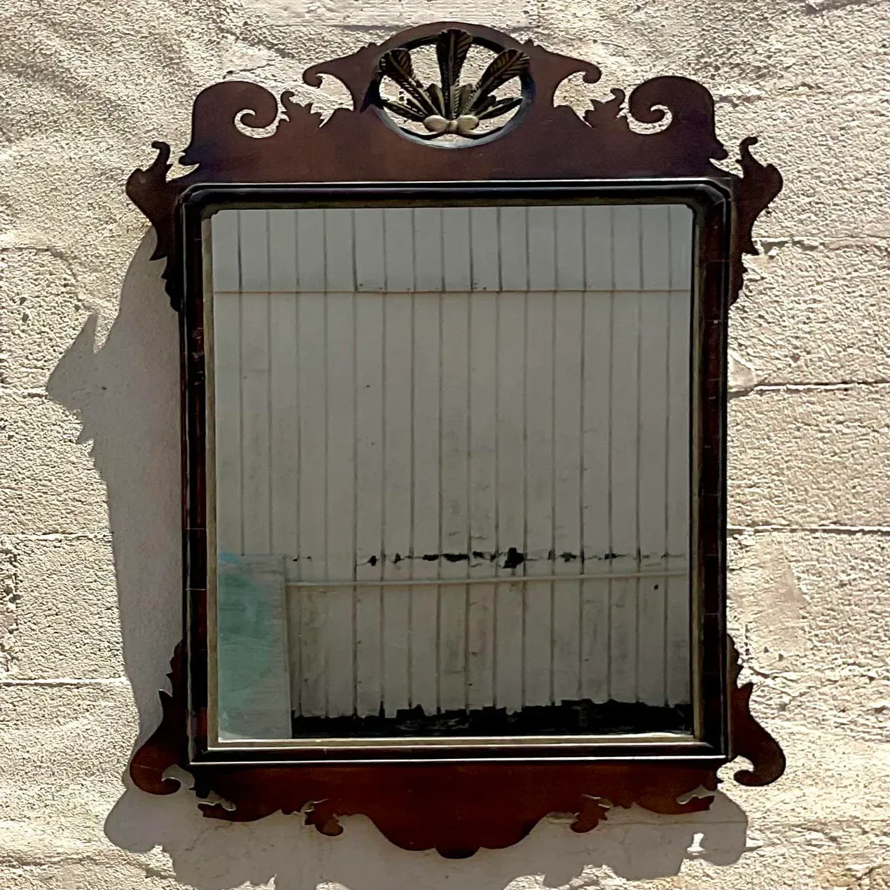 Vintage Regency Chippendale Feather Crown Lamp — additional photo 8