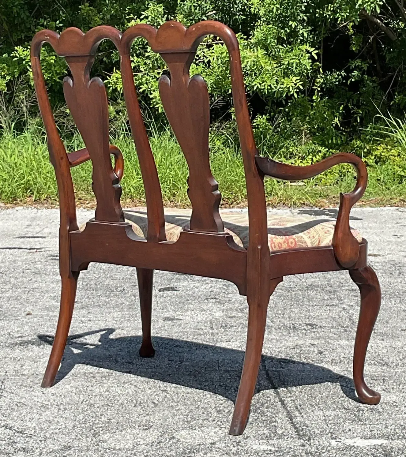 Vintage Regency Chippendale Inlay Settee — additional photo 3