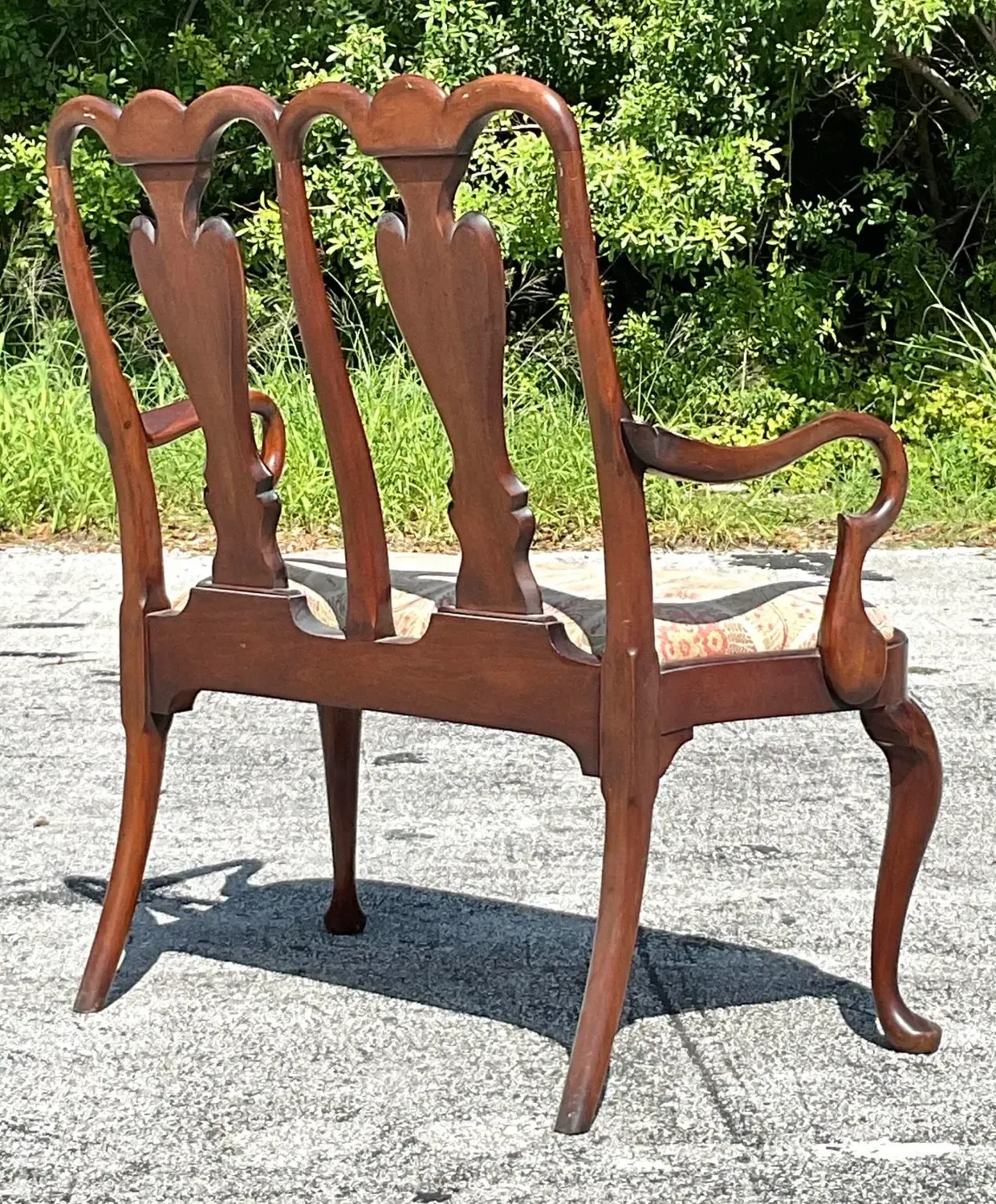 Vintage Regency Chippendale Inlay Settee — additional photo 6
