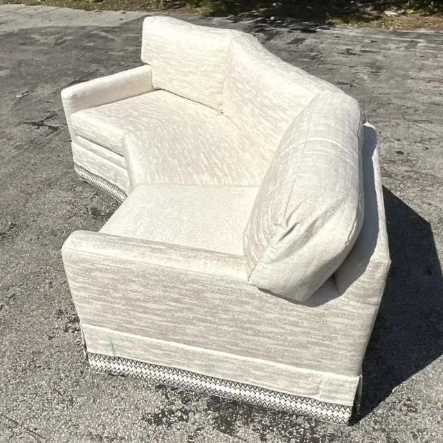 Vintage Regency Custom Angled Sofa — additional photo 1