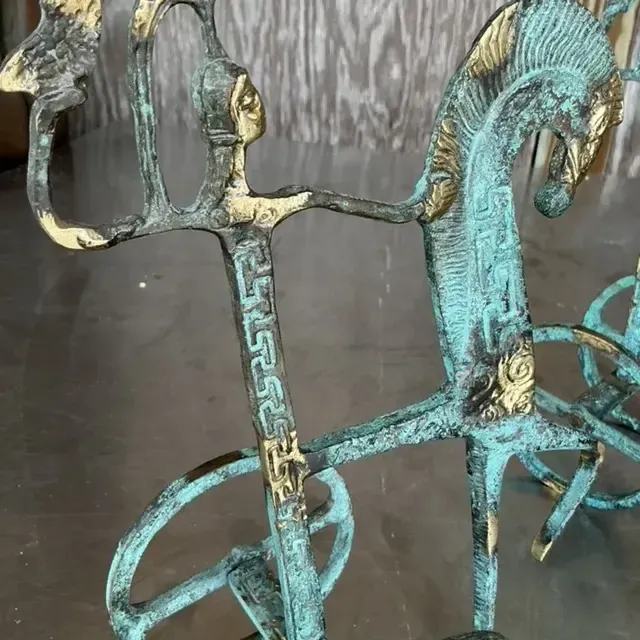 Vintage Regency Etruscan Soldiers on Horseback - a Pair — additional photo 6