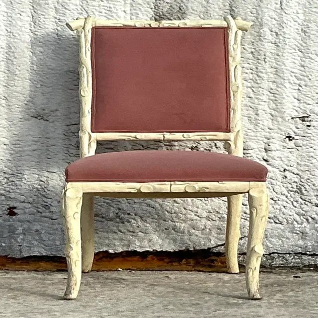Vintage Regency Faux Bois Chair — additional photo 6