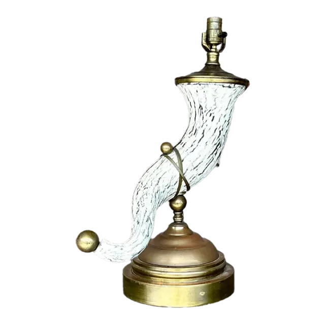 Vintage Regency Faux Horn Lamp — additional photo 5