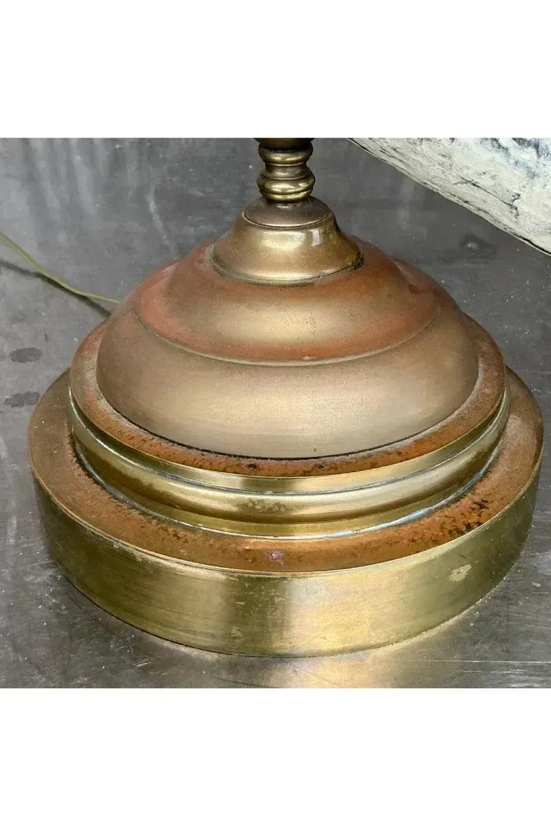 Vintage Regency Faux Horn Lamp — additional photo 8