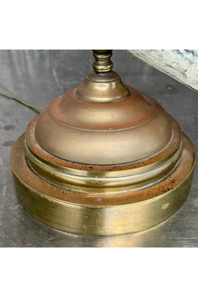 Vintage Regency Faux Horn Lamp — additional photo 8