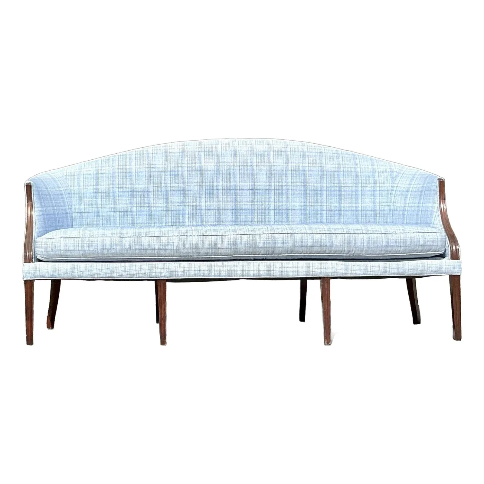 Vintage Regency Federal Mahogany Frame Sofa