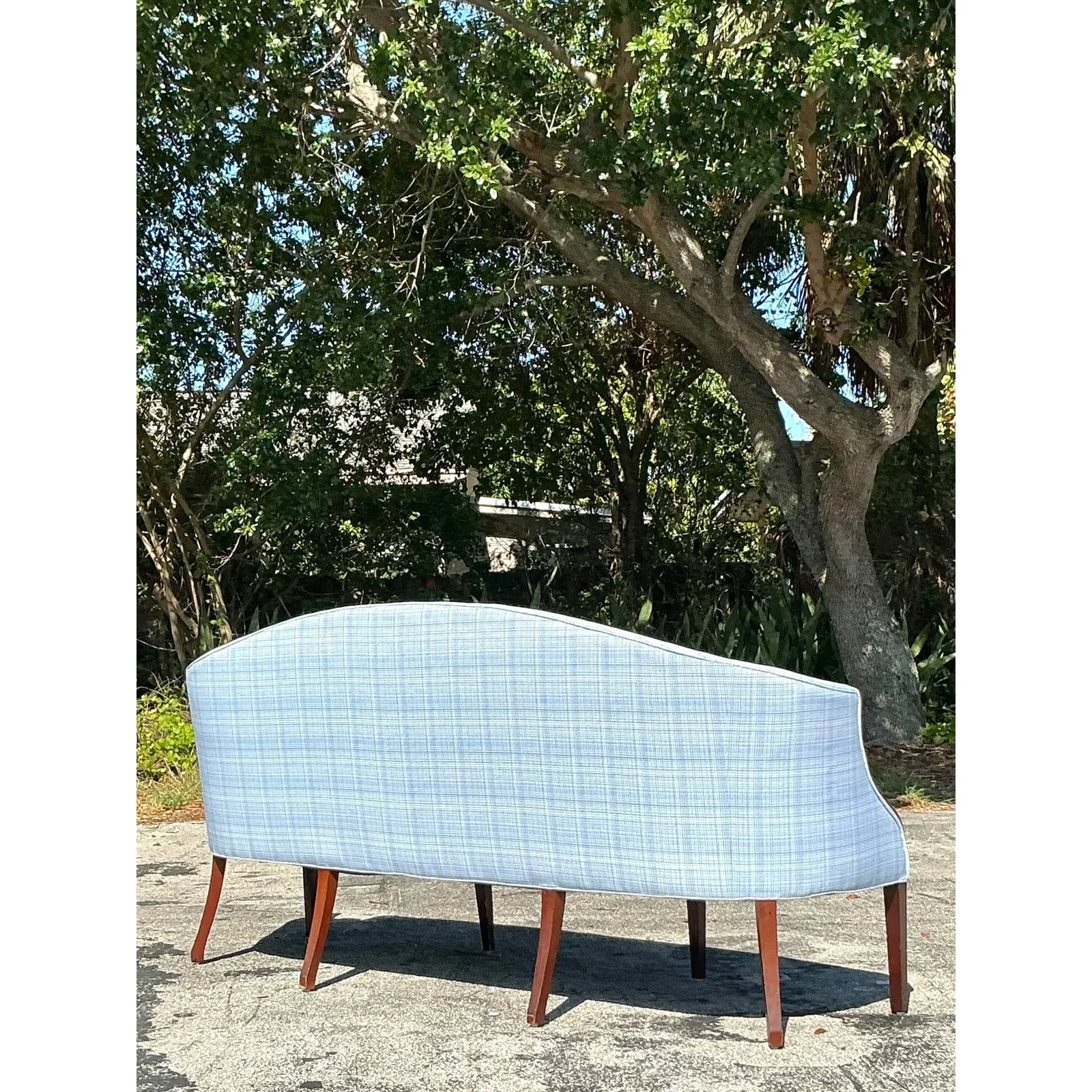 Vintage Regency Federal Mahogany Frame Sofa — additional photo 5