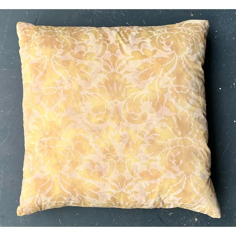 Vintage Regency Fortuny Silk Jacquard Throw Pillow — additional photo 1