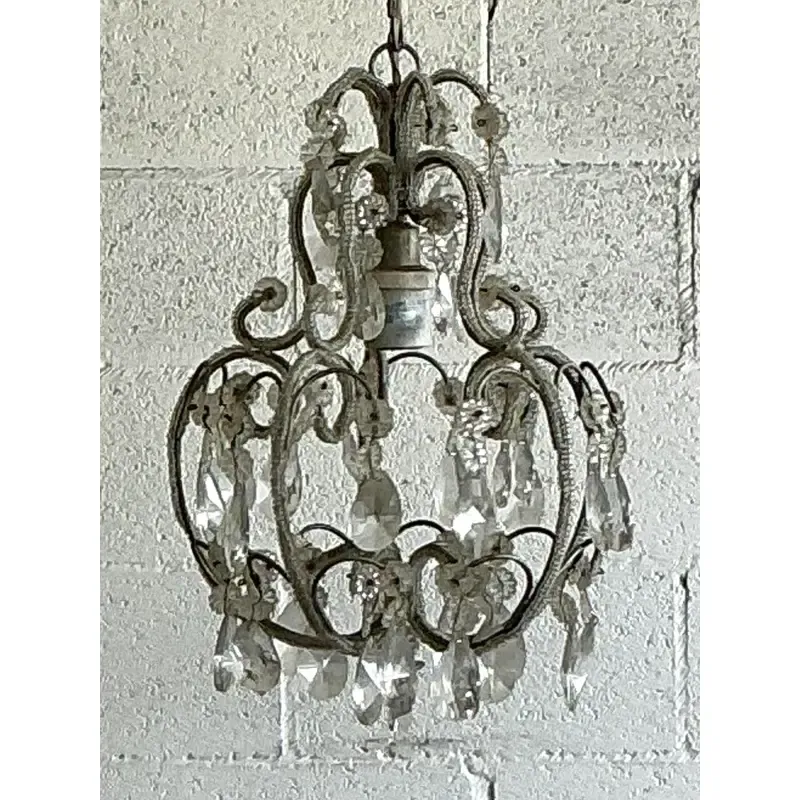 Vintage Regency French Beaded Pendant — additional photo 3