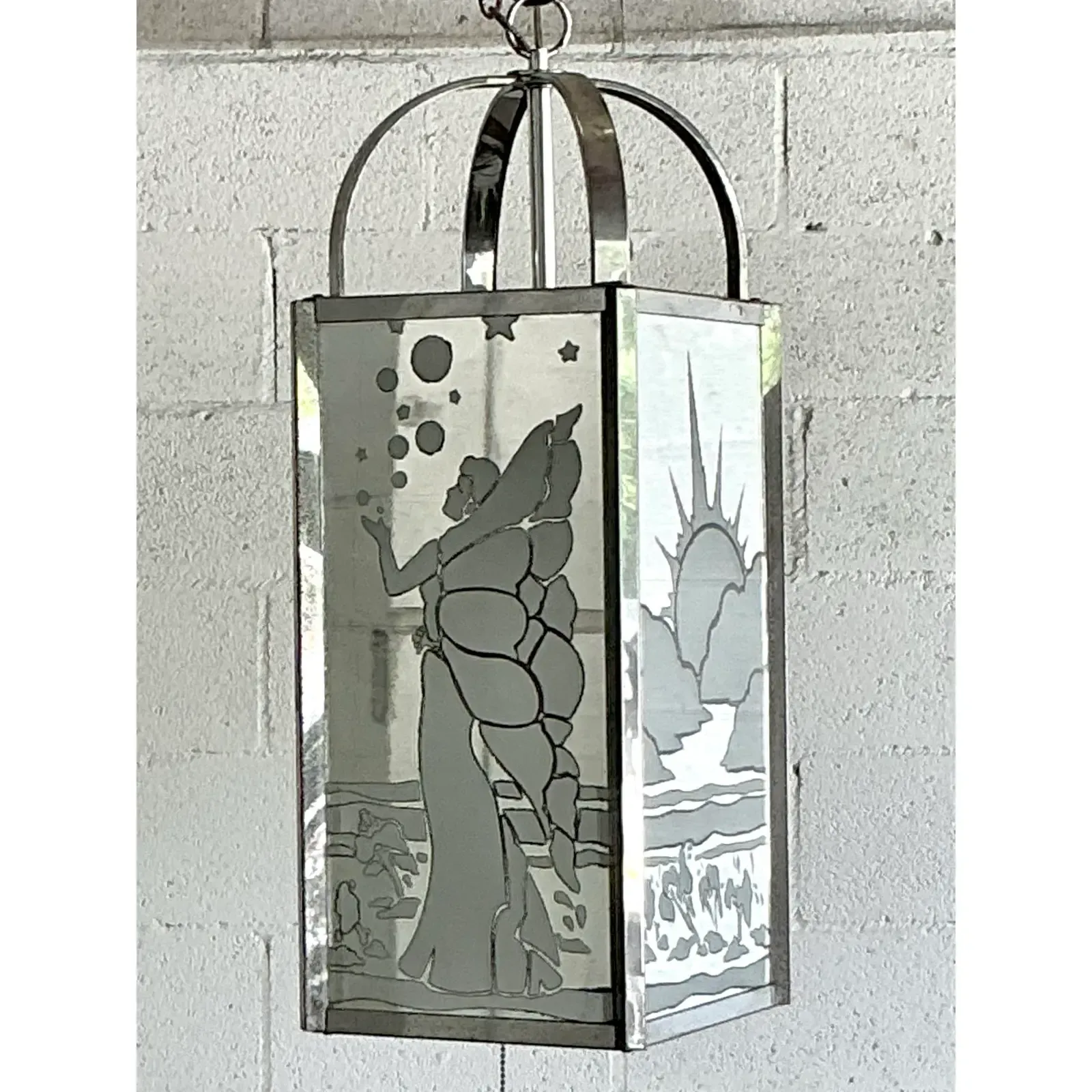 Vintage Regency Frosted Fairy Lantern After Frederick Ramond — additional photo 2