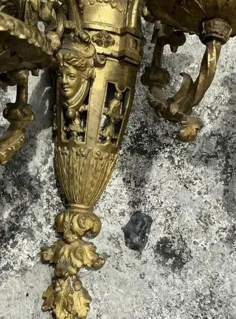 Vintage Regency Gilt Candle Sconces - a Pair — additional photo 5