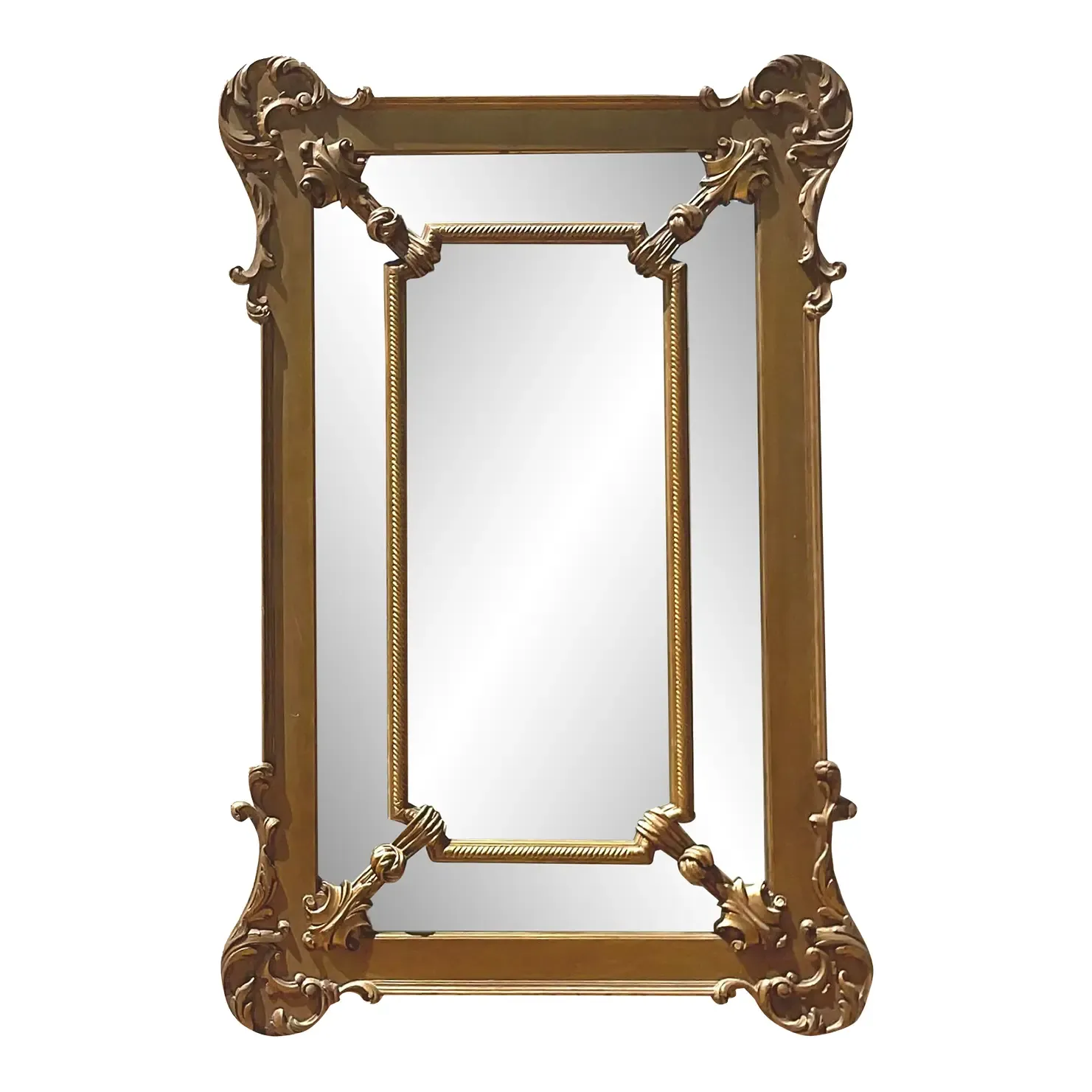 Vintage Regency Gilt Mirror - Mirrored Glass, 34.25W x 52.75H — additional photo 2