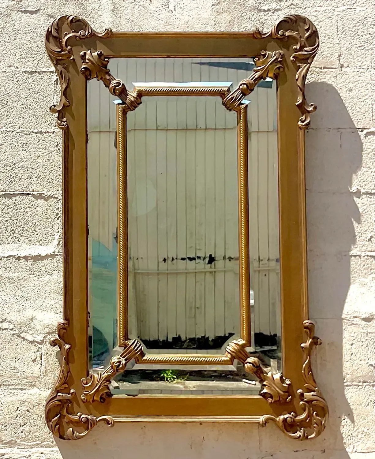 Vintage Regency Gilt Mirror - Mirrored Glass, 34.25W x 52.75H — additional photo 3