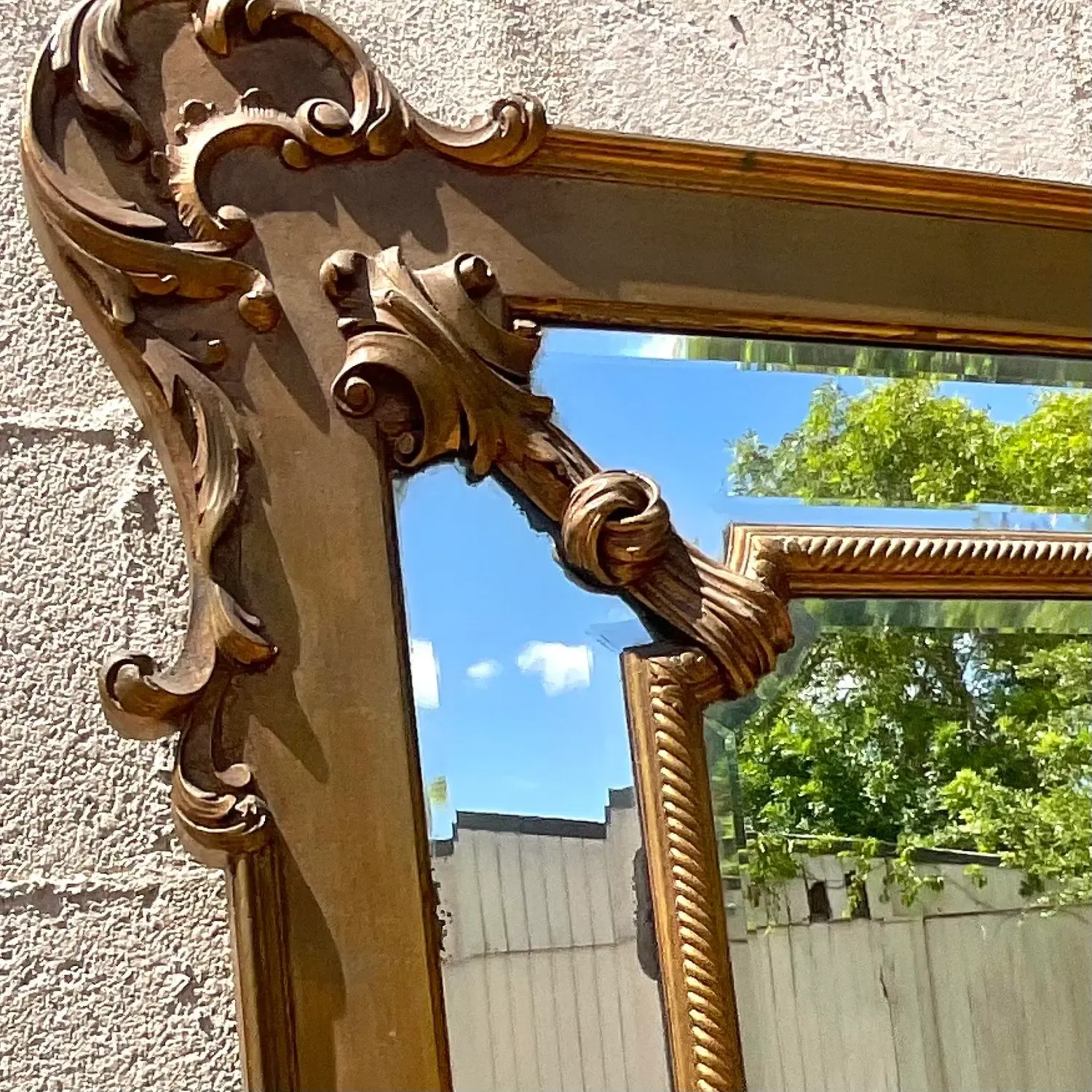 Vintage Regency Gilt Mirror - Mirrored Glass, 34.25W x 52.75H — additional photo 5