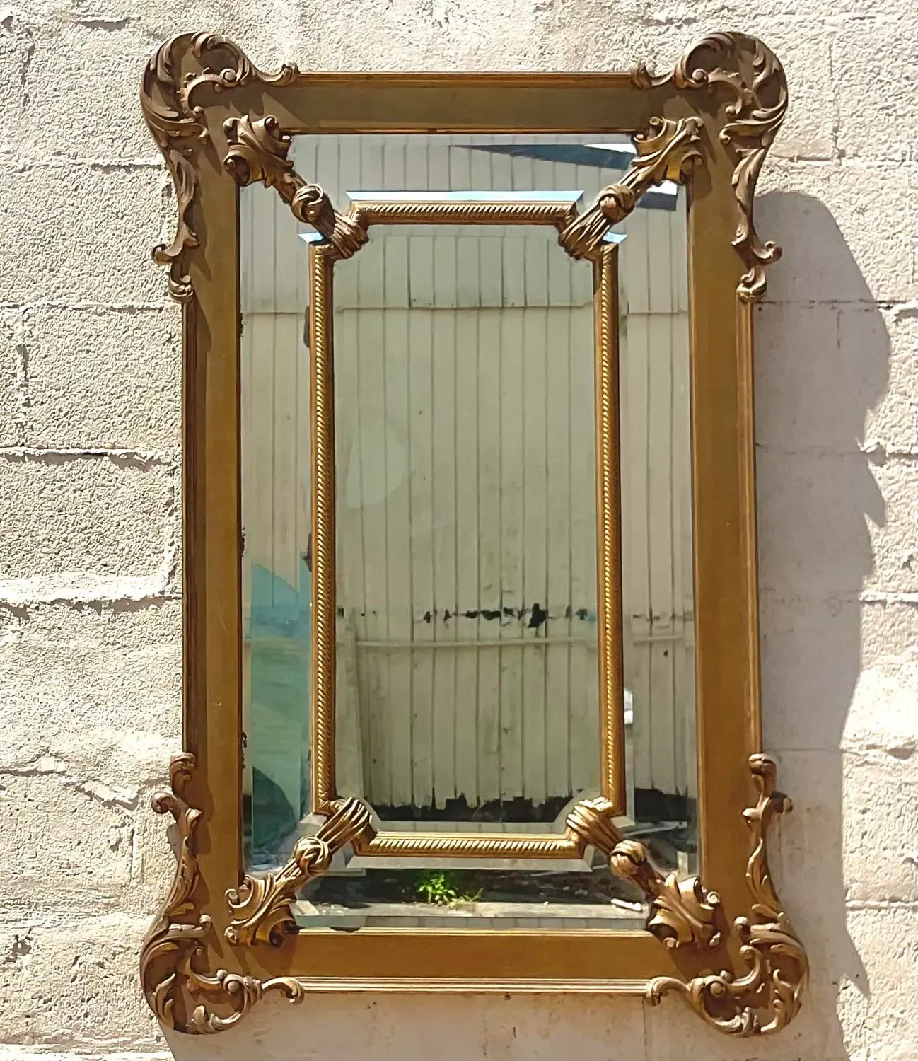 Vintage Regency Gilt Mirror - Mirrored Glass, 34.25W x 52.75H — additional photo 7