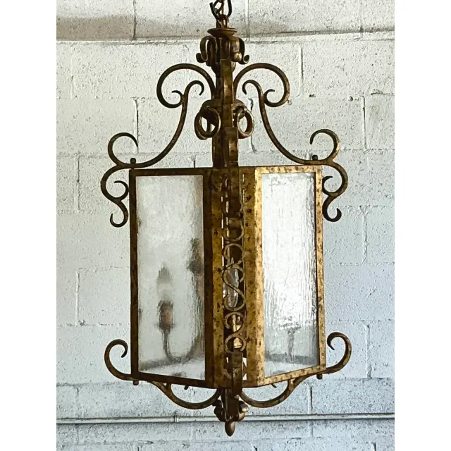 Vintage Regency Gilt Rings Lantern — additional photo 5