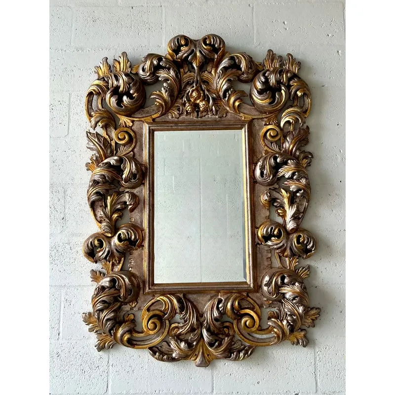 Vintage Regency Gilt Scroll Mirror — additional photo 1