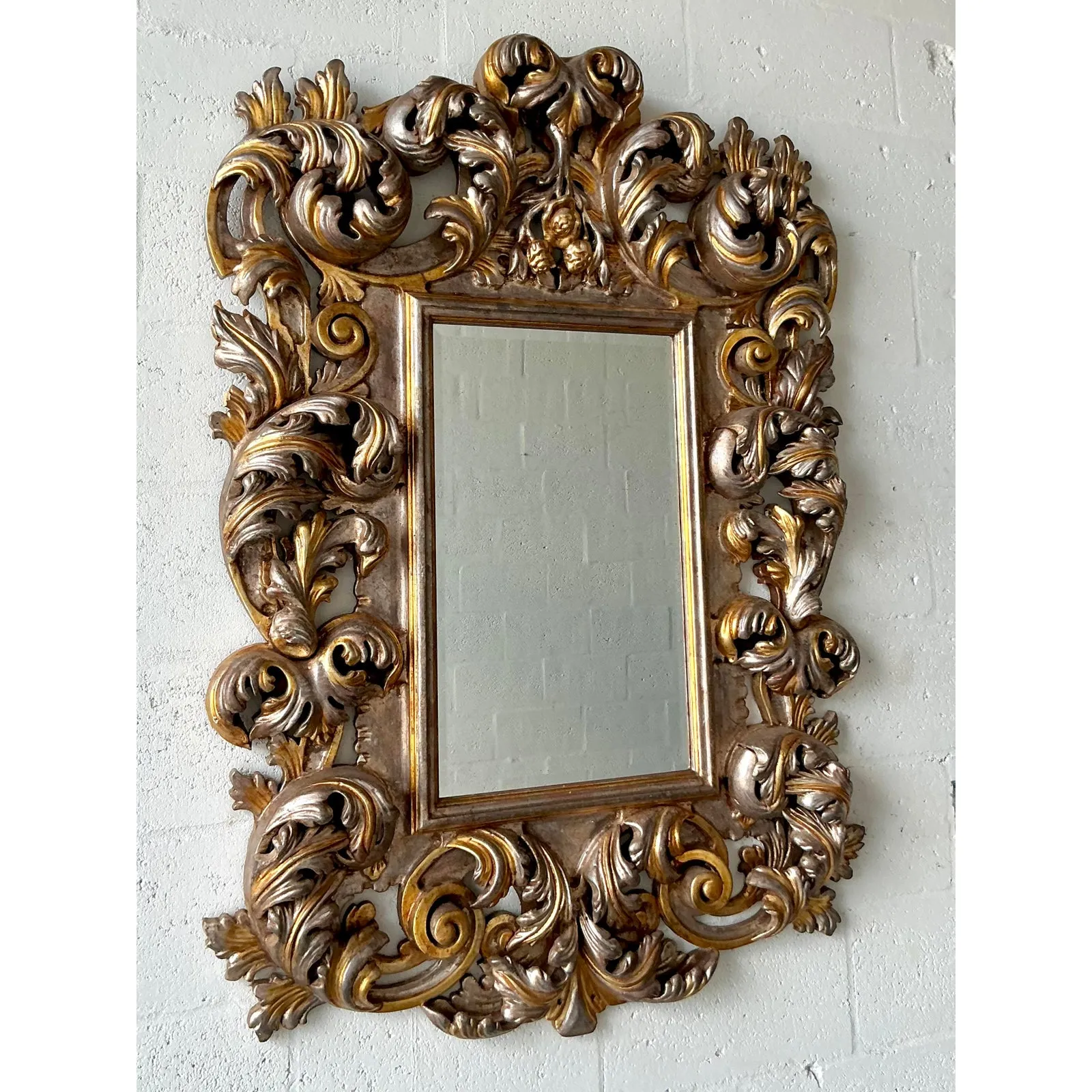 Vintage Regency Gilt Scroll Mirror — additional photo 3