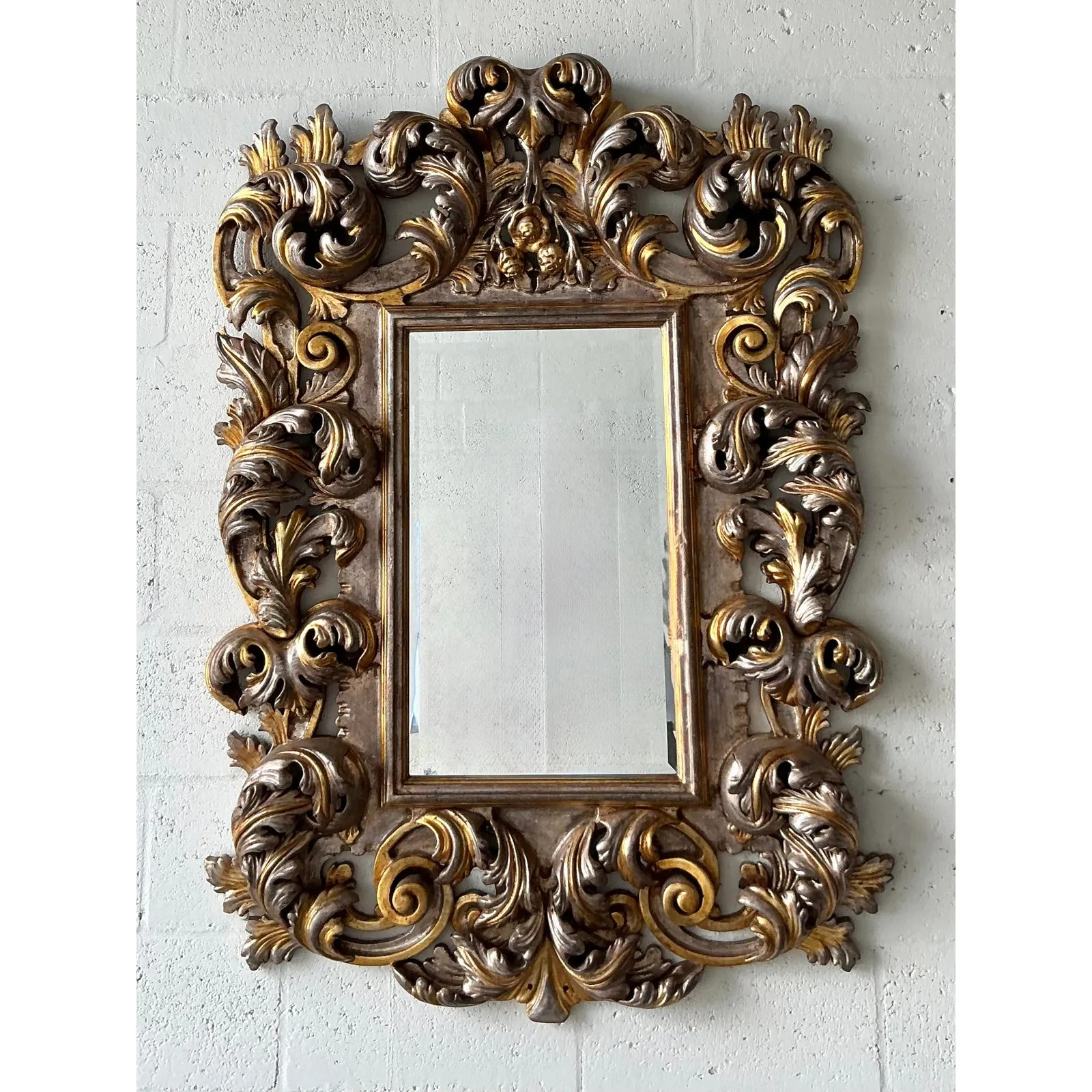 Vintage Regency Gilt Scroll Mirror — additional photo 4