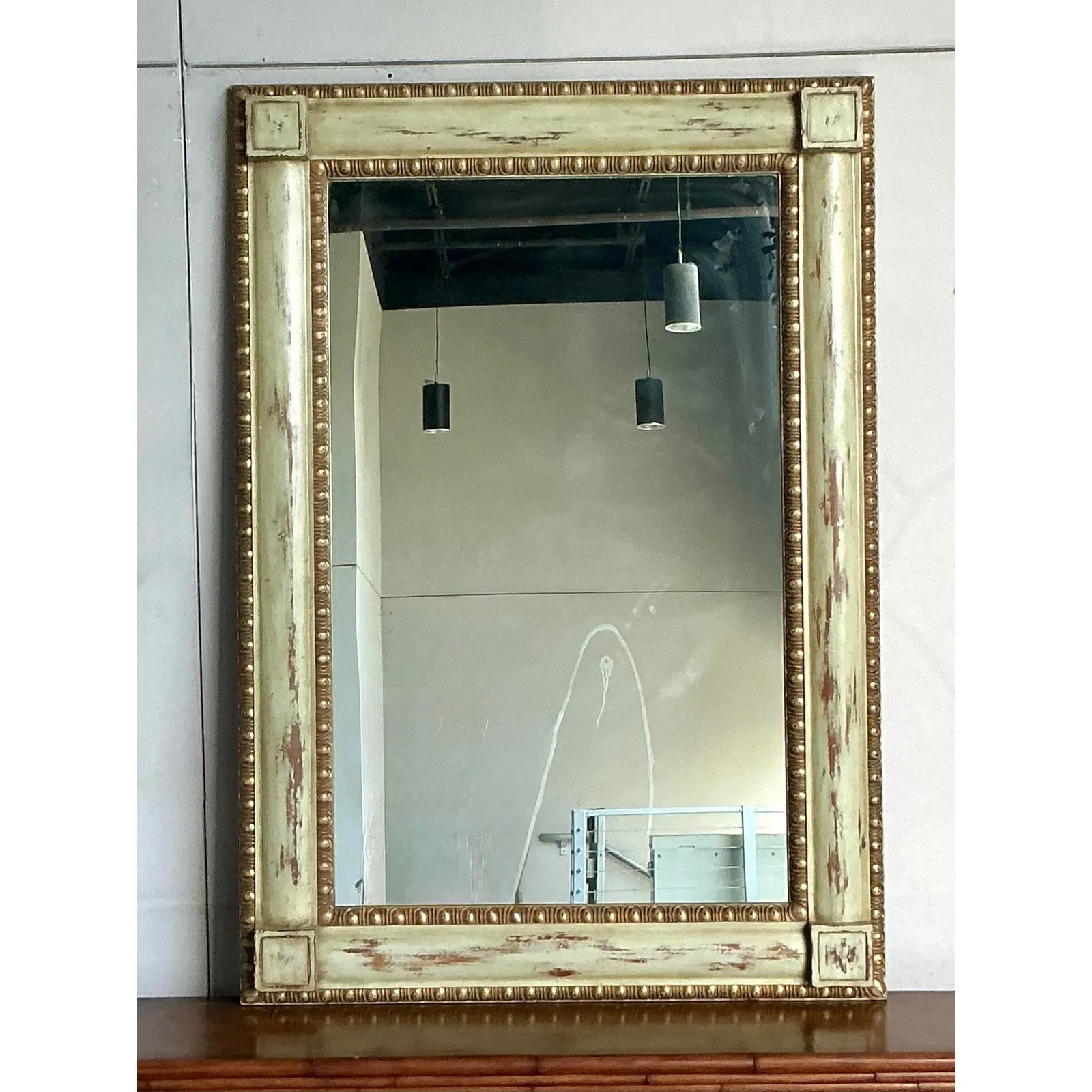 Vintage Regency Gilt Tipped Mirror