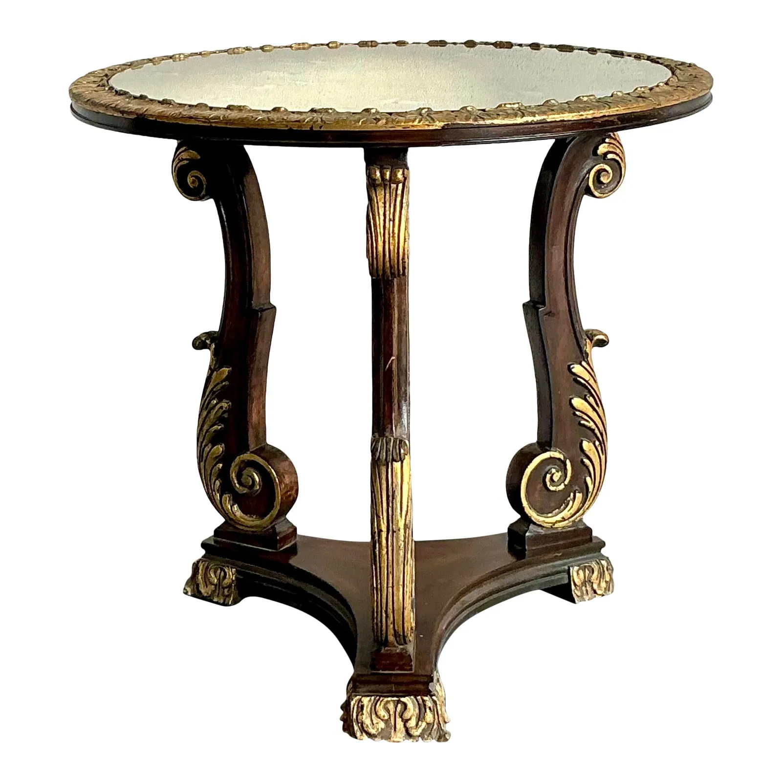 Vintage Regency Gilt Tipped Side Table — additional photo 1