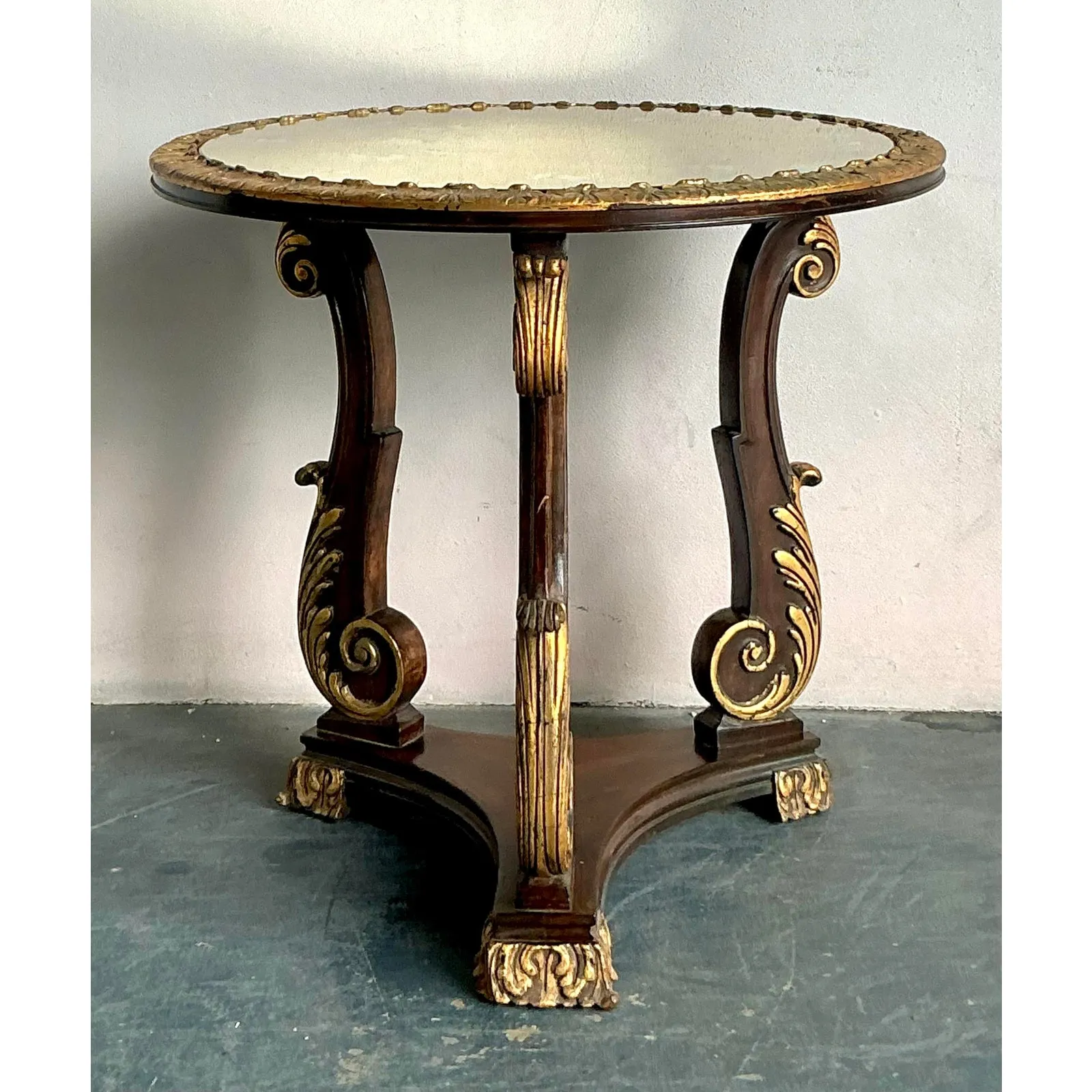 Vintage Regency Gilt Tipped Side Table — additional photo 4
