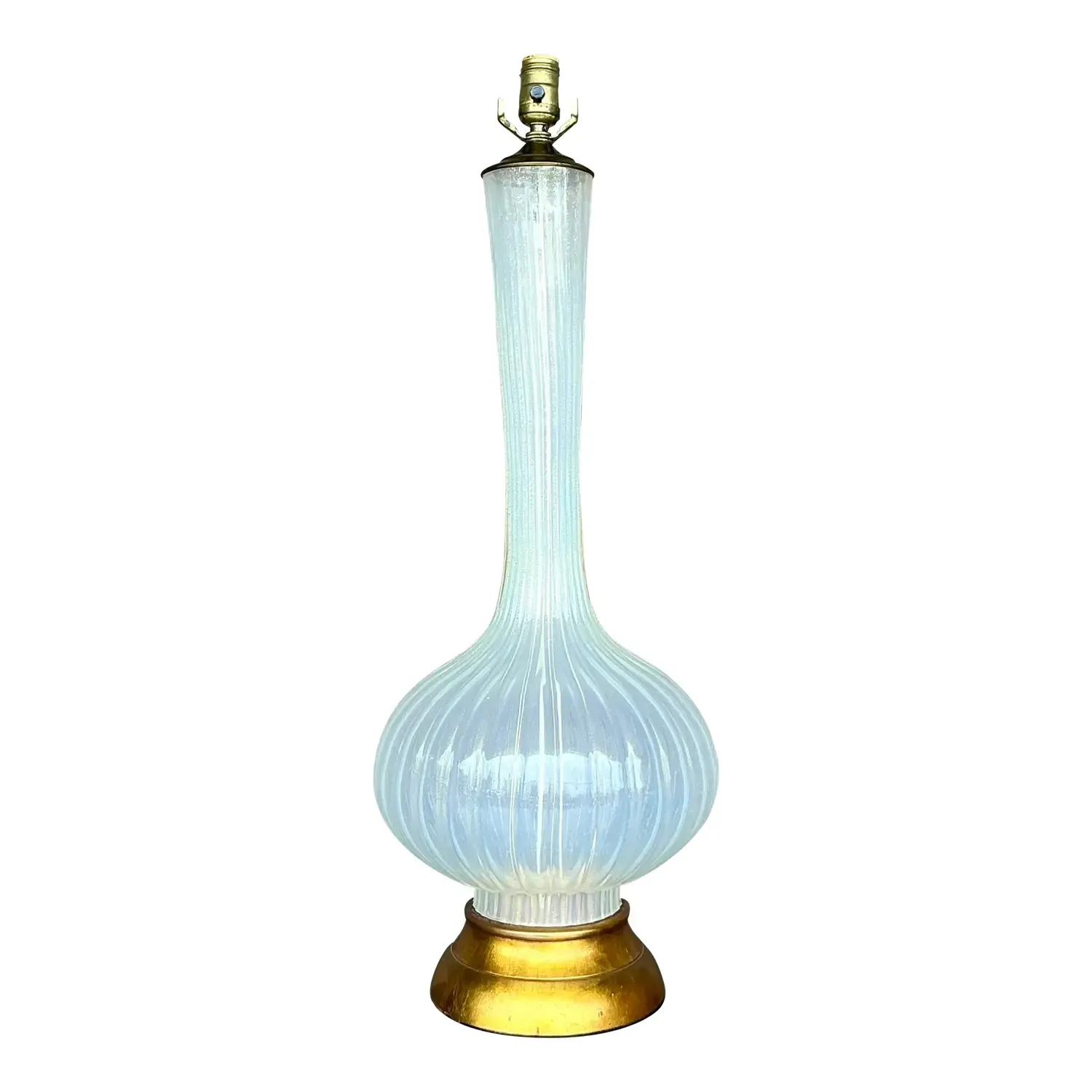 Vintage Regency Glass Lamp After Murano — additional photo 1