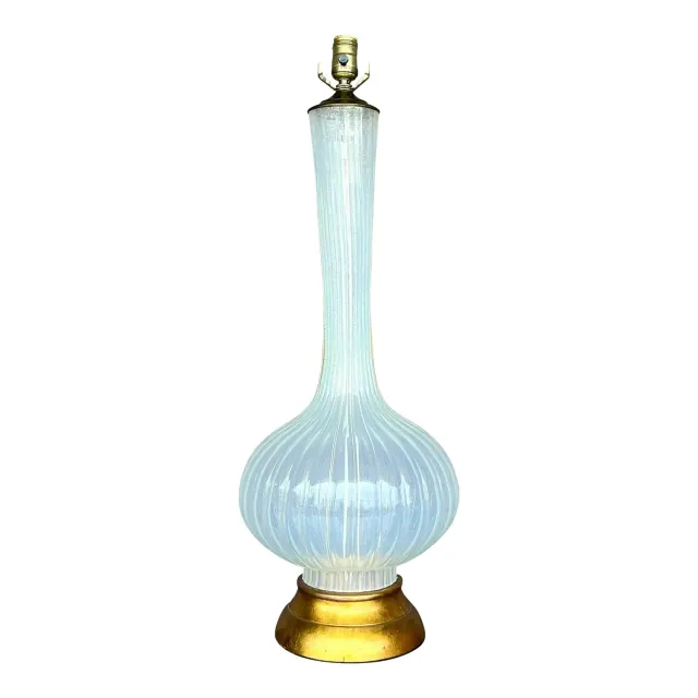 Vintage Regency Glass Lamp After Murano — additional photo 1