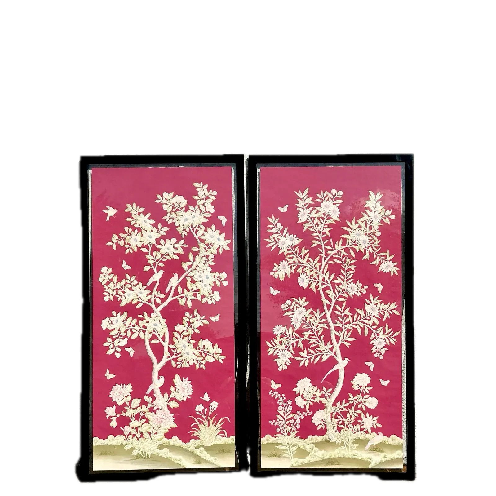Vintage Regency Gracie Paper Panels - A Pair — additional photo 2