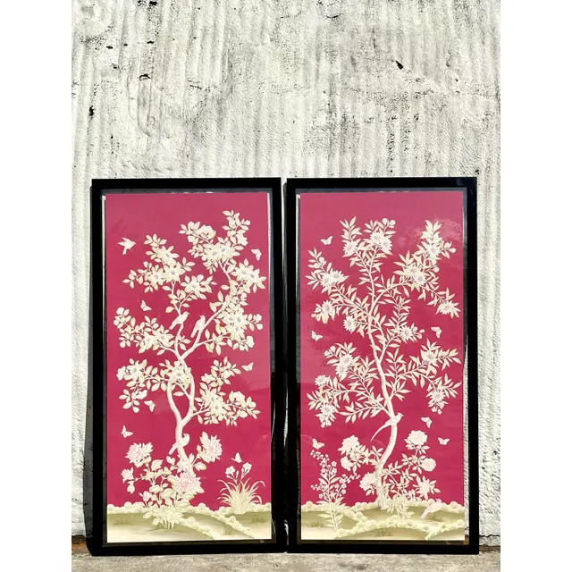 Vintage Regency Gracie Paper Panels - A Pair — additional photo 5