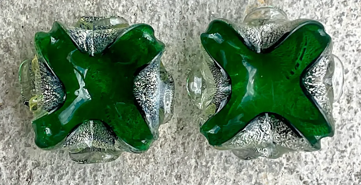 Vintage Regency Italian Glass Bowls After Murano- Set of 2 — additional photo 7