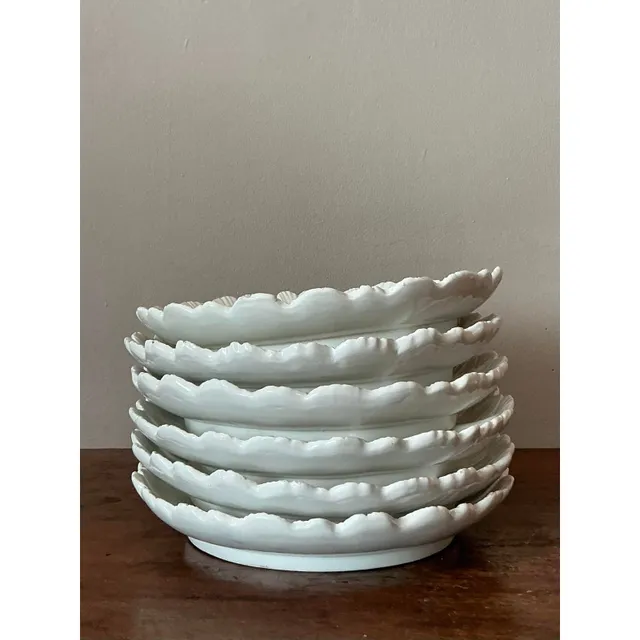 Vintage Regency Italian Glazed Ceramic Luncheon Plates - Set of 6 — additional photo 4