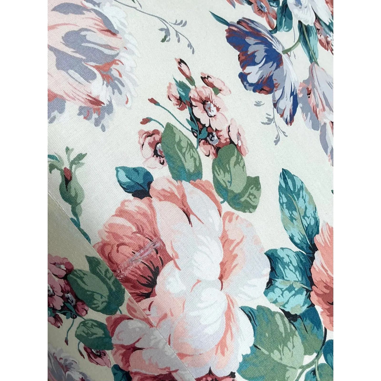 Vintage Regency Judith Norman Printed Floral Loveseat — additional photo 7