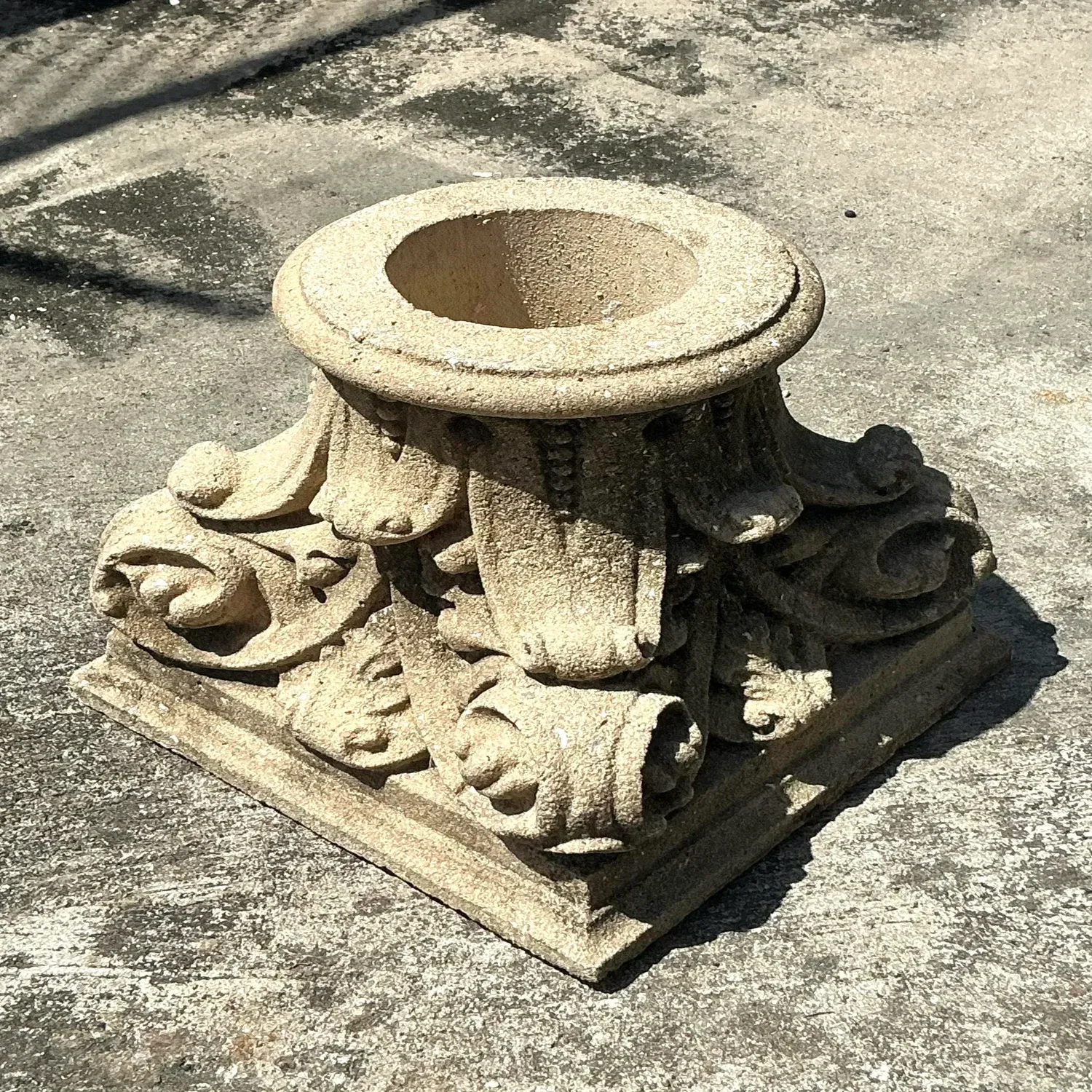 Vintage Regency Large Corinthian Column Pedestal — additional photo 4