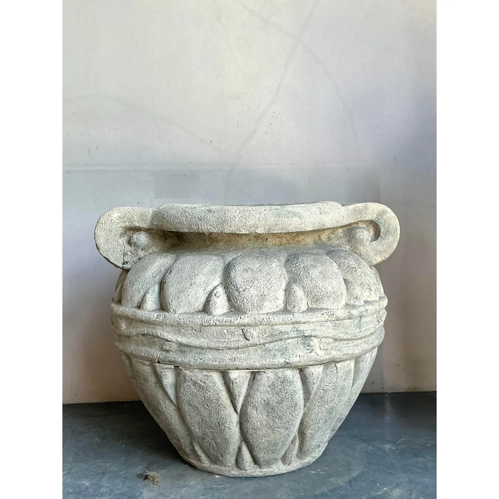  Vintage Regency Monumental Fiberglass Planter — additional photo 3