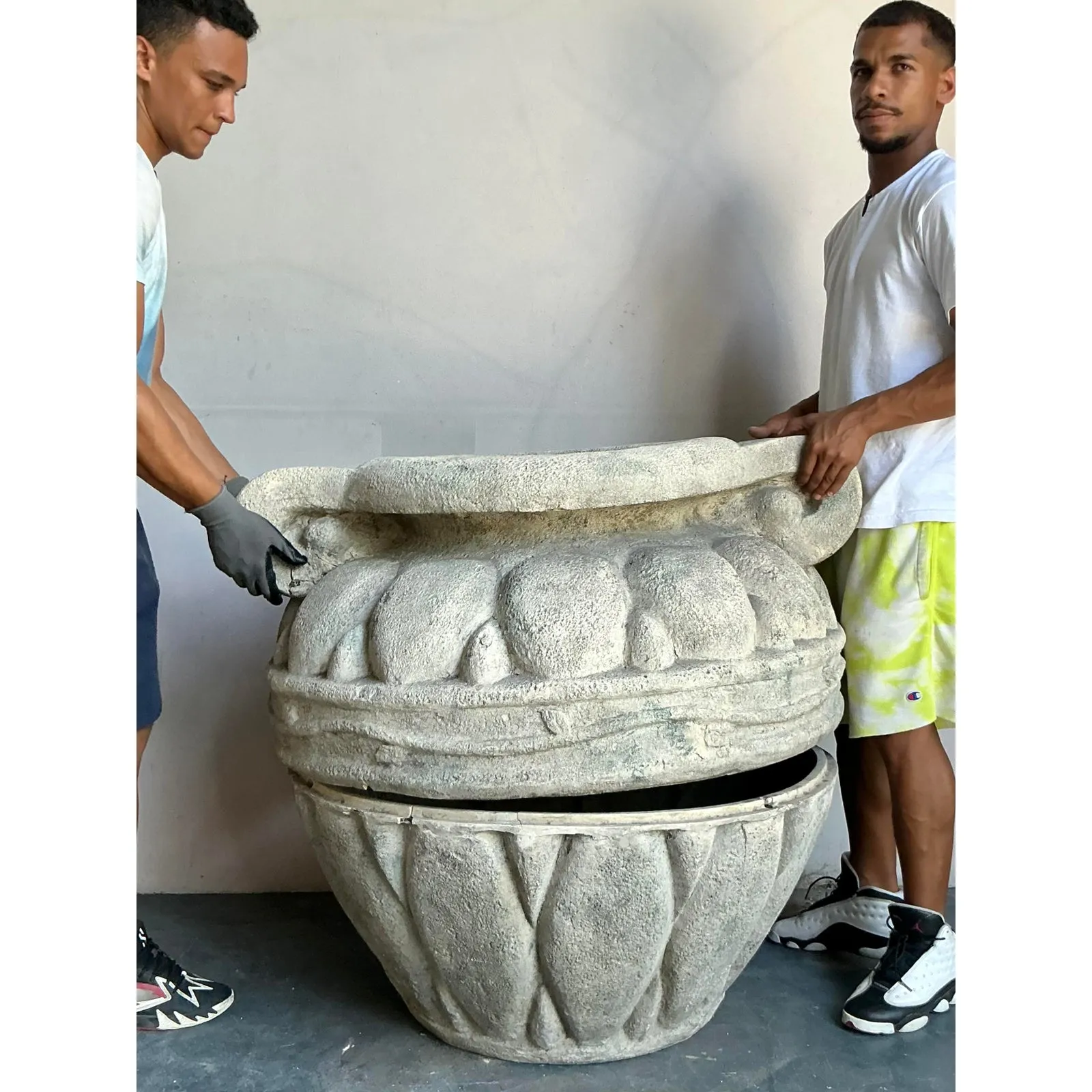  Vintage Regency Monumental Fiberglass Planter — additional photo 6