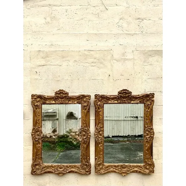 Vintage Regency Monumental Gilt Mirrors - a Pair — additional photo 1