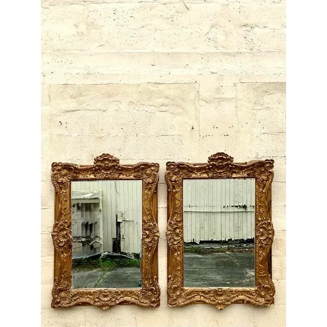 Vintage Regency Monumental Gilt Mirrors - a Pair — additional photo 3
