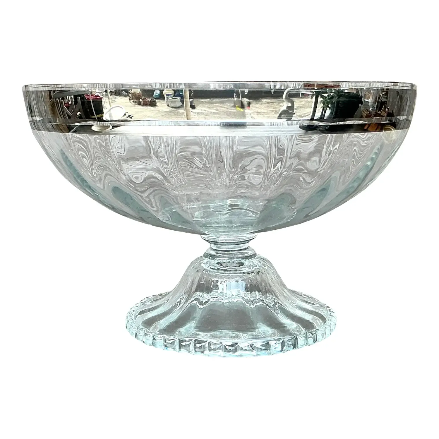 Vintage Regency Monumental Silver Centerpiece Bowl