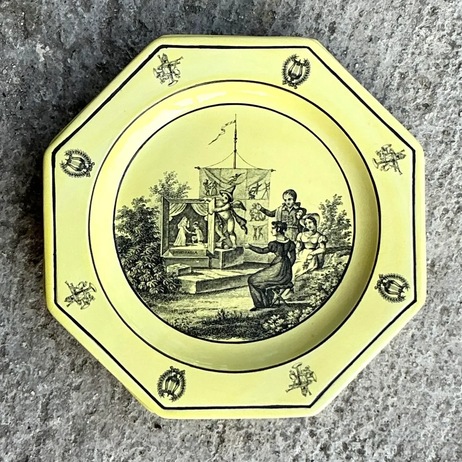 Vintage Regency Mottahedah for Creil Octagon Luncheon Plates - Set of 4 — additional photo 2