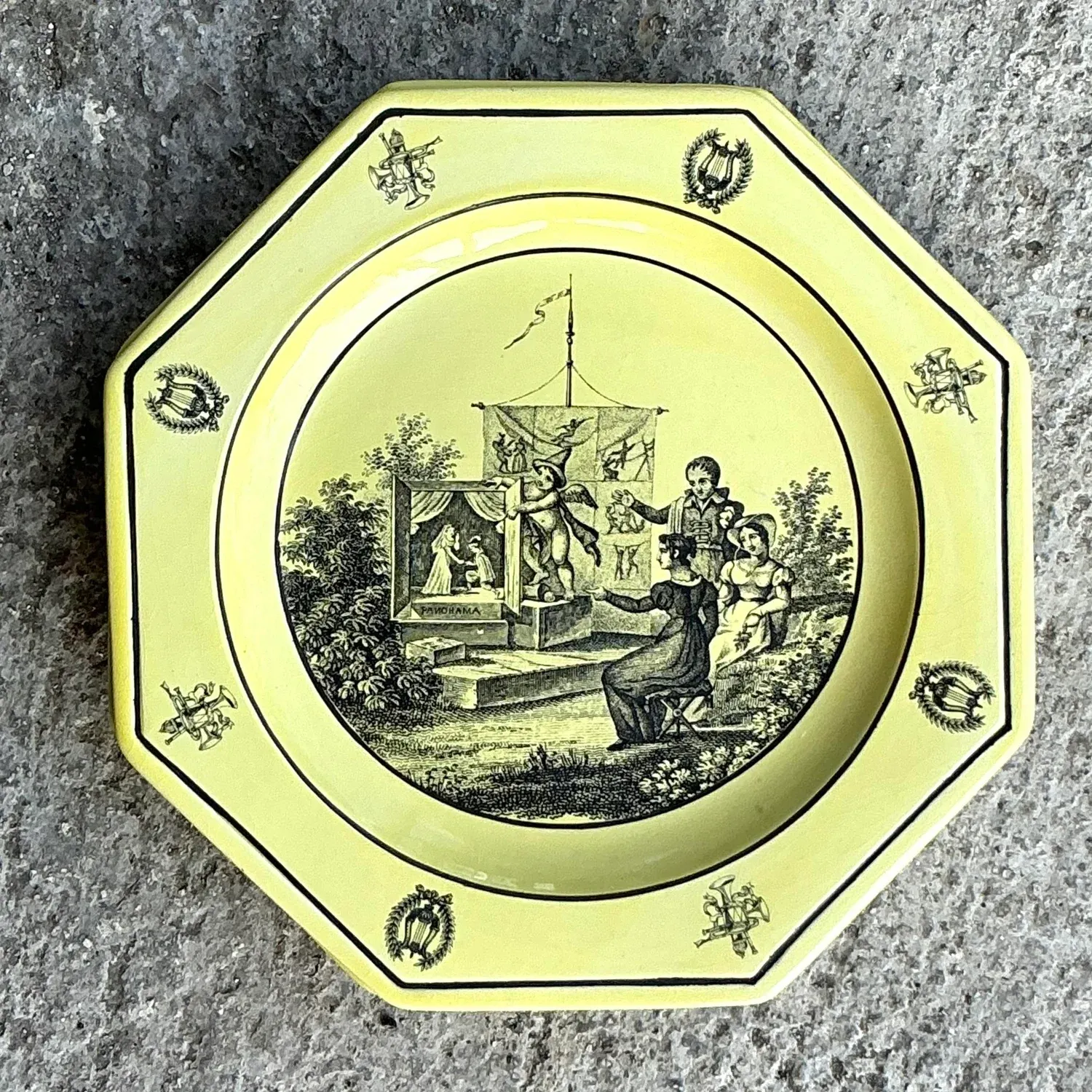 Vintage Regency Mottahedah for Creil Octagon Luncheon Plates - Set of 4 — additional photo 3