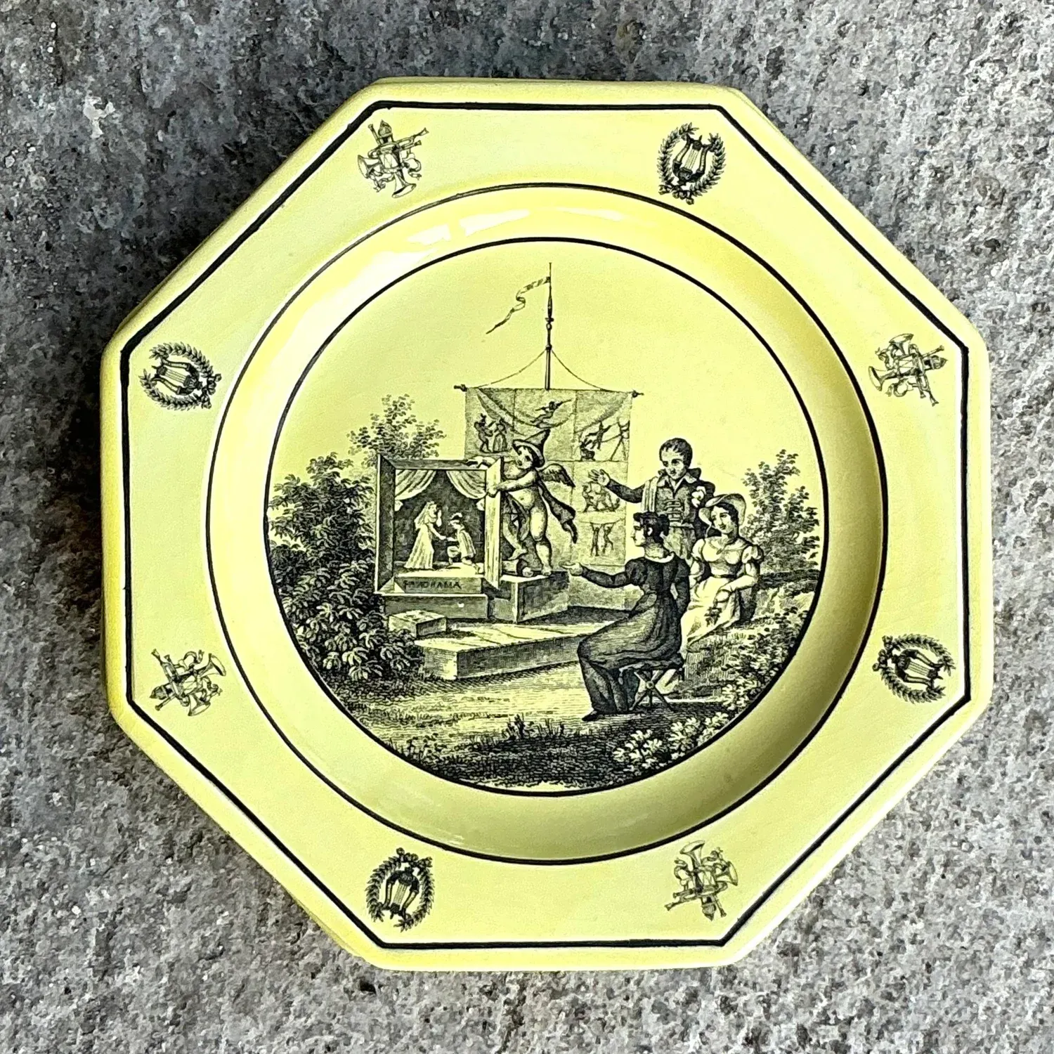 Vintage Regency Mottahedah for Creil Octagon Luncheon Plates - Set of 4 — additional photo 4