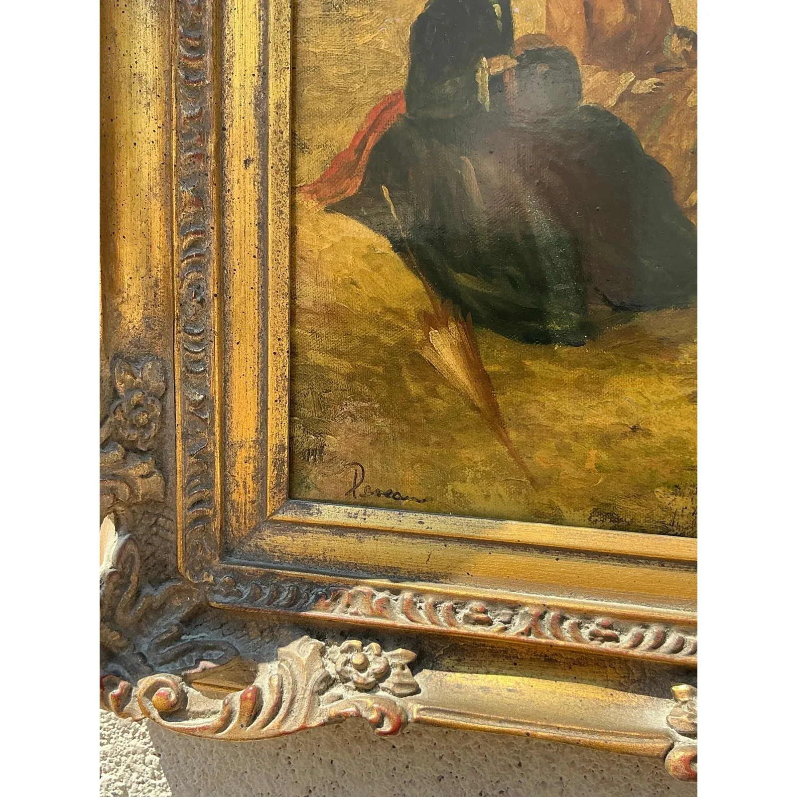 Vintage Regency Original Oil Portrait Oil Paintings of 2 Ladies — additional photo 8