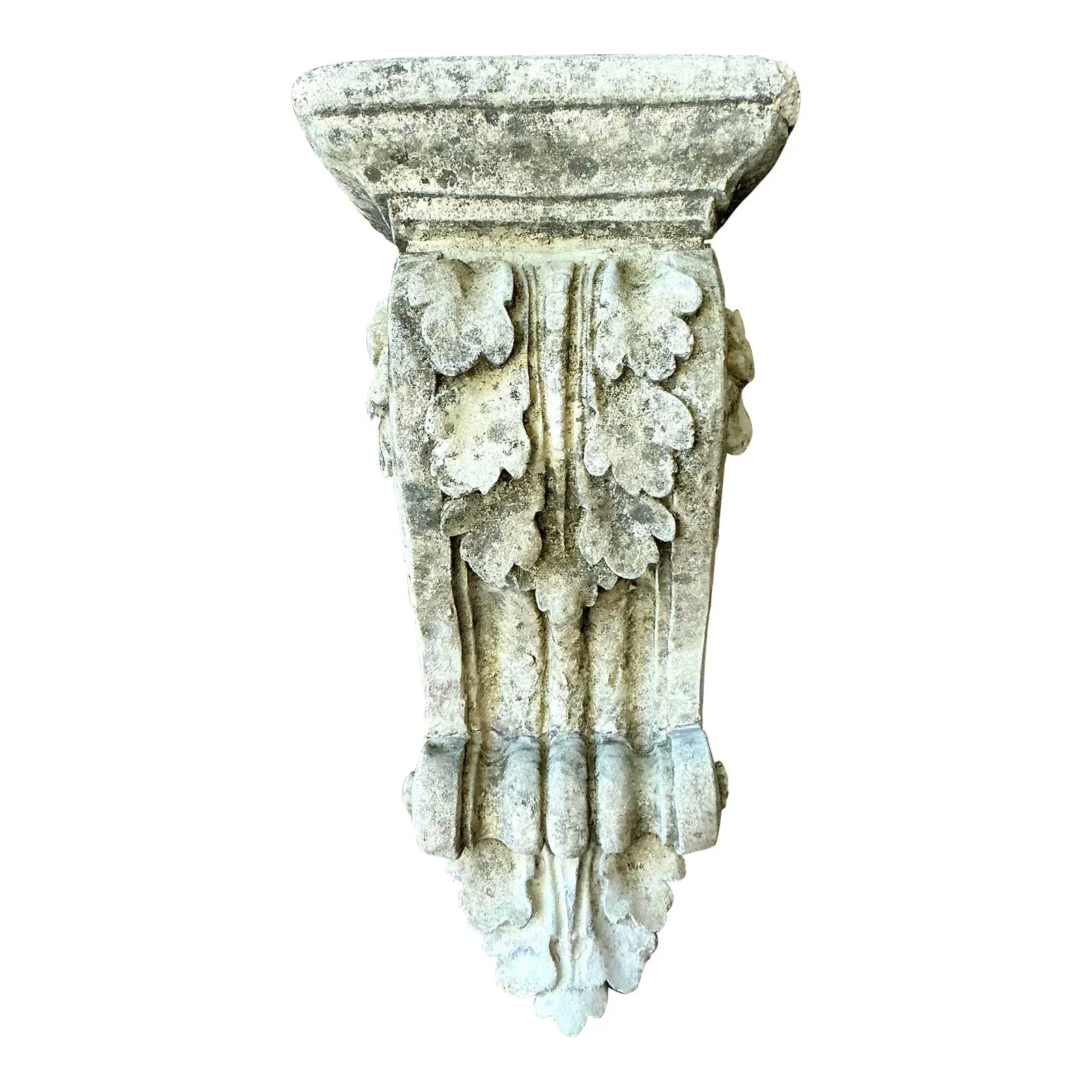 Vintage Regency Patinated Cast Concrete Architectural Bracket — additional photo 1