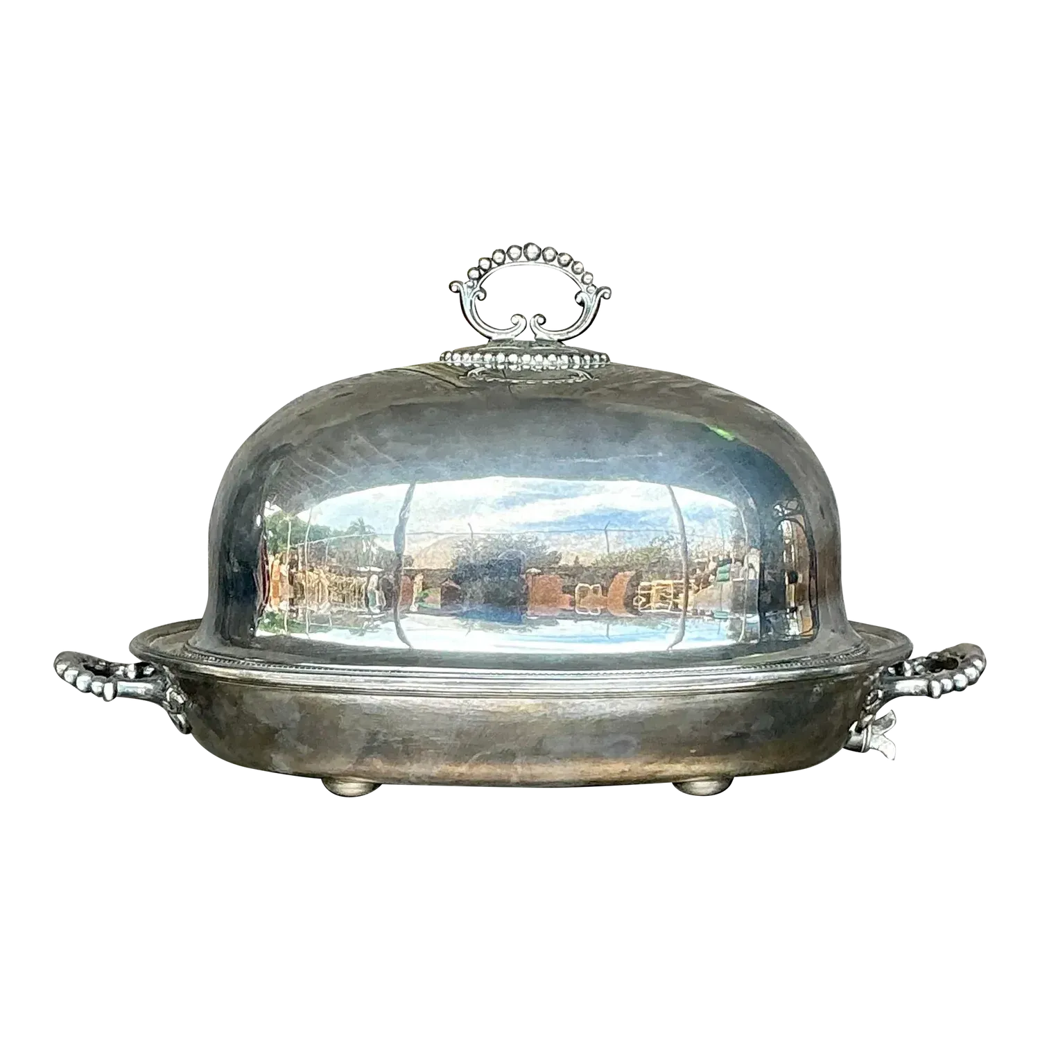 Vintage Regency Plate Dome Warming Tray — additional photo 2