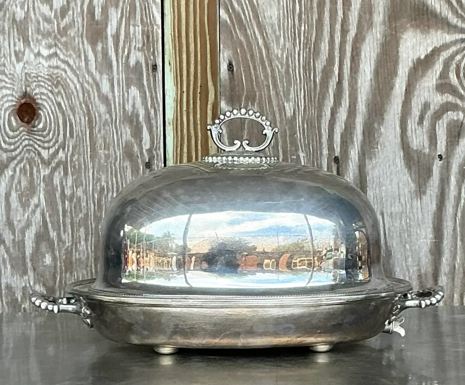 Vintage Regency Plate Dome Warming Tray — additional photo 5
