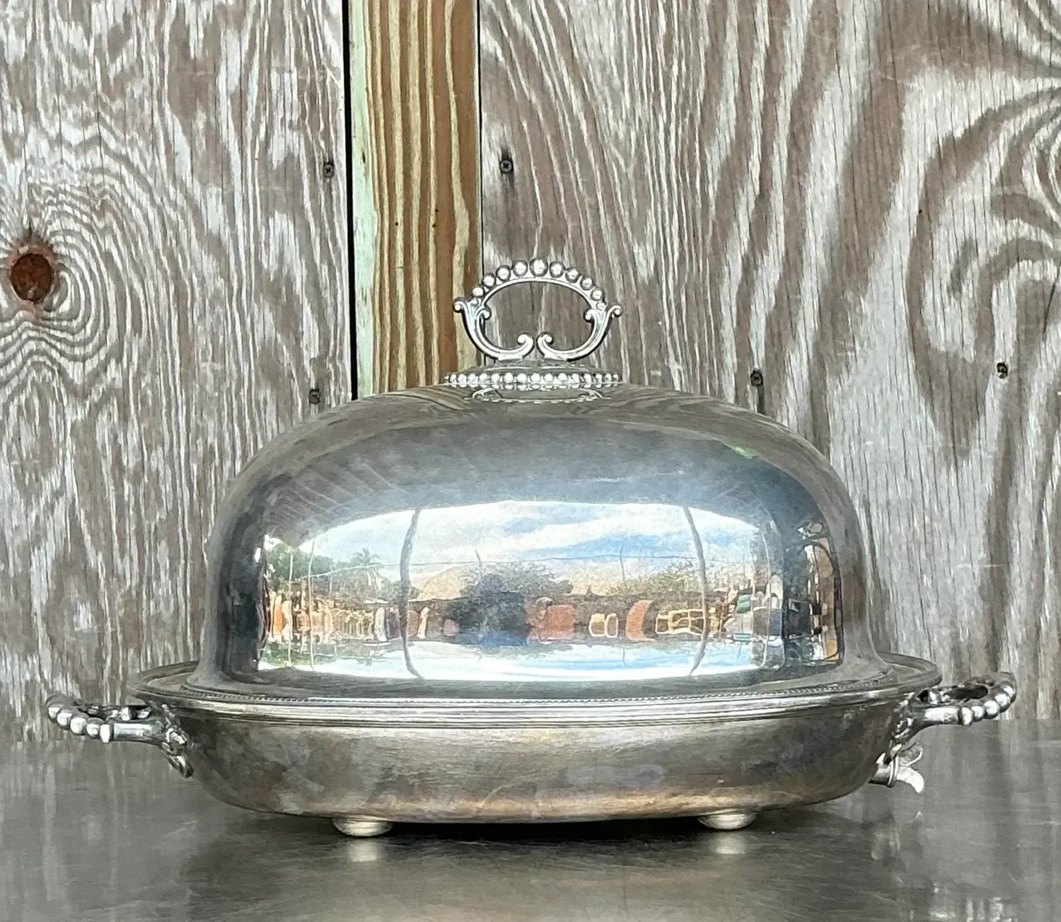 Vintage Regency Plate Dome Warming Tray — additional photo 7
