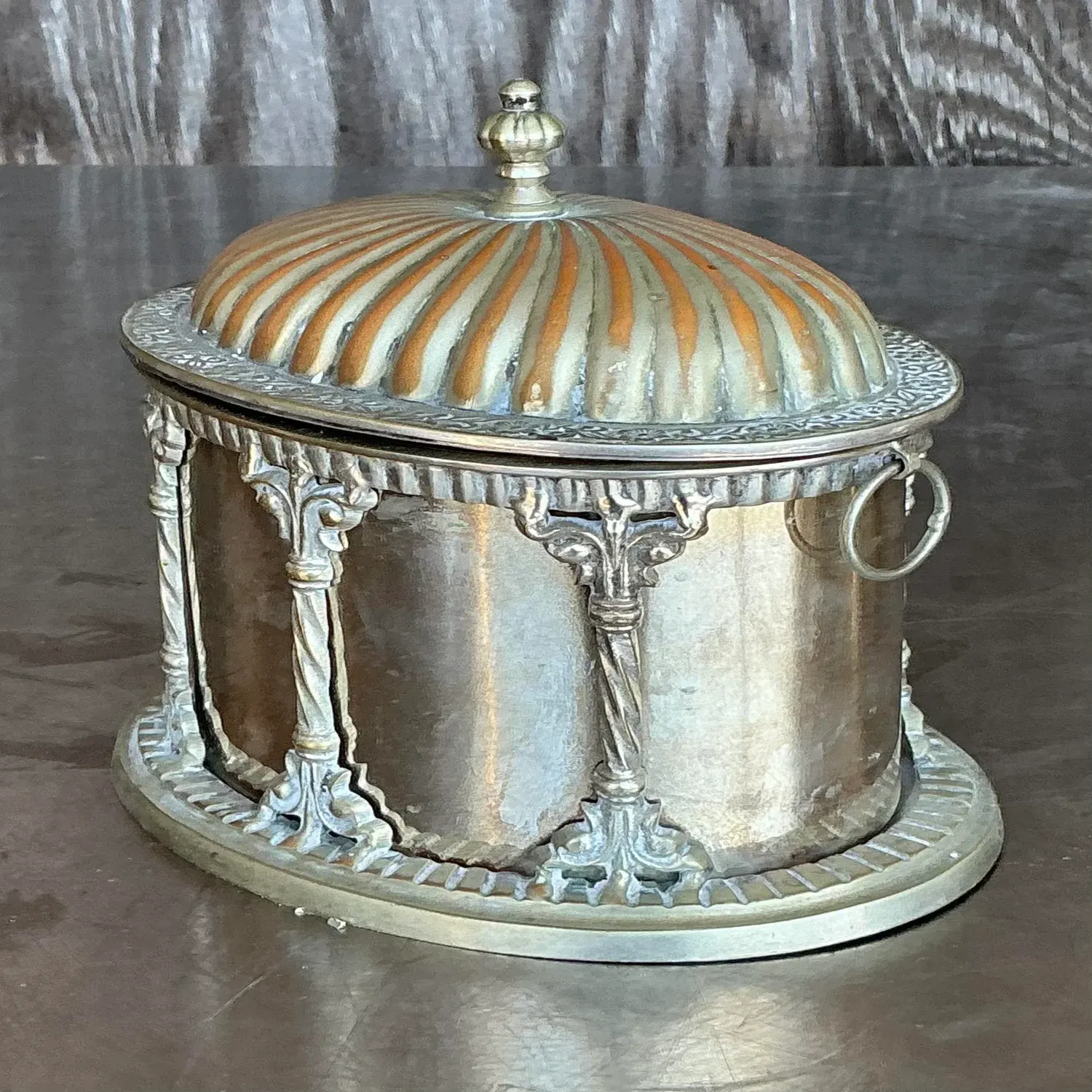 Vintage Regency Plated Biscuit Box — additional photo 6